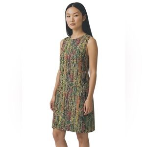M by Missoni Silk Shift Dress Sleeveless Multi Colored‎ Abstract Floral Size 40